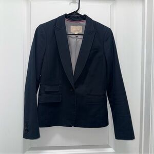 Banana Republic Navy Blue with Black Details Blazer